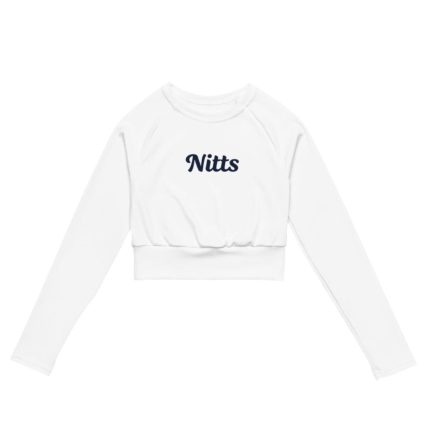 Nitts Classic athletic long sleeve crop top