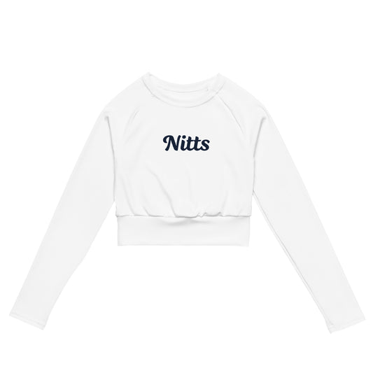 Nitts Classic athletic long sleeve crop top