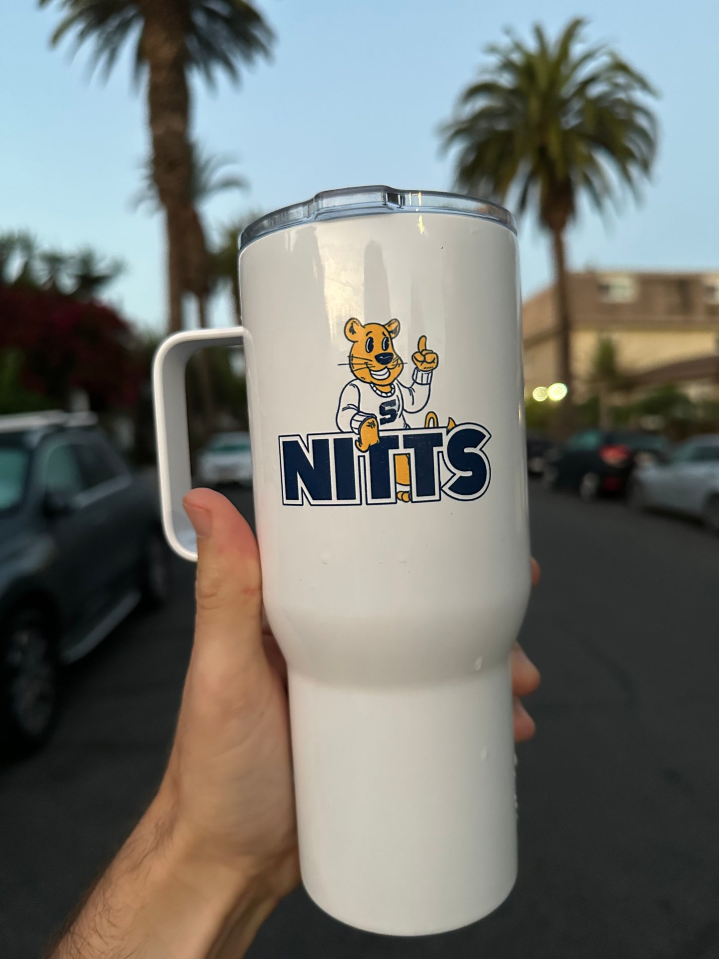 Nitts Mascot travel mug