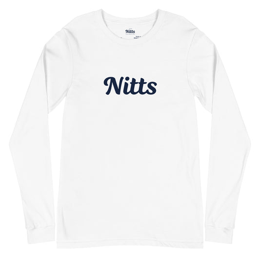 Nitts Classic unisex long sleeve tee - white