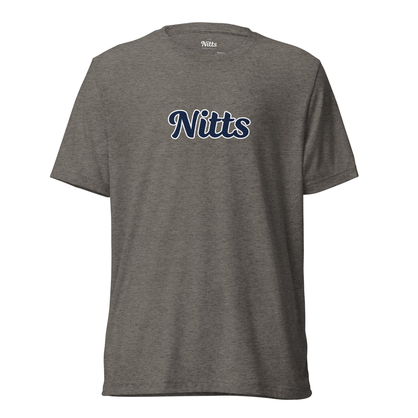 Nitts Classic short sleeve tri-blend tee - grey heather