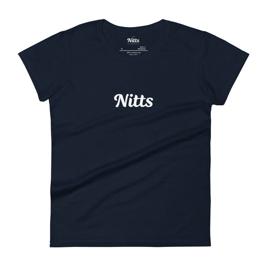 Nitts Classic women's short sleeve tee - navy