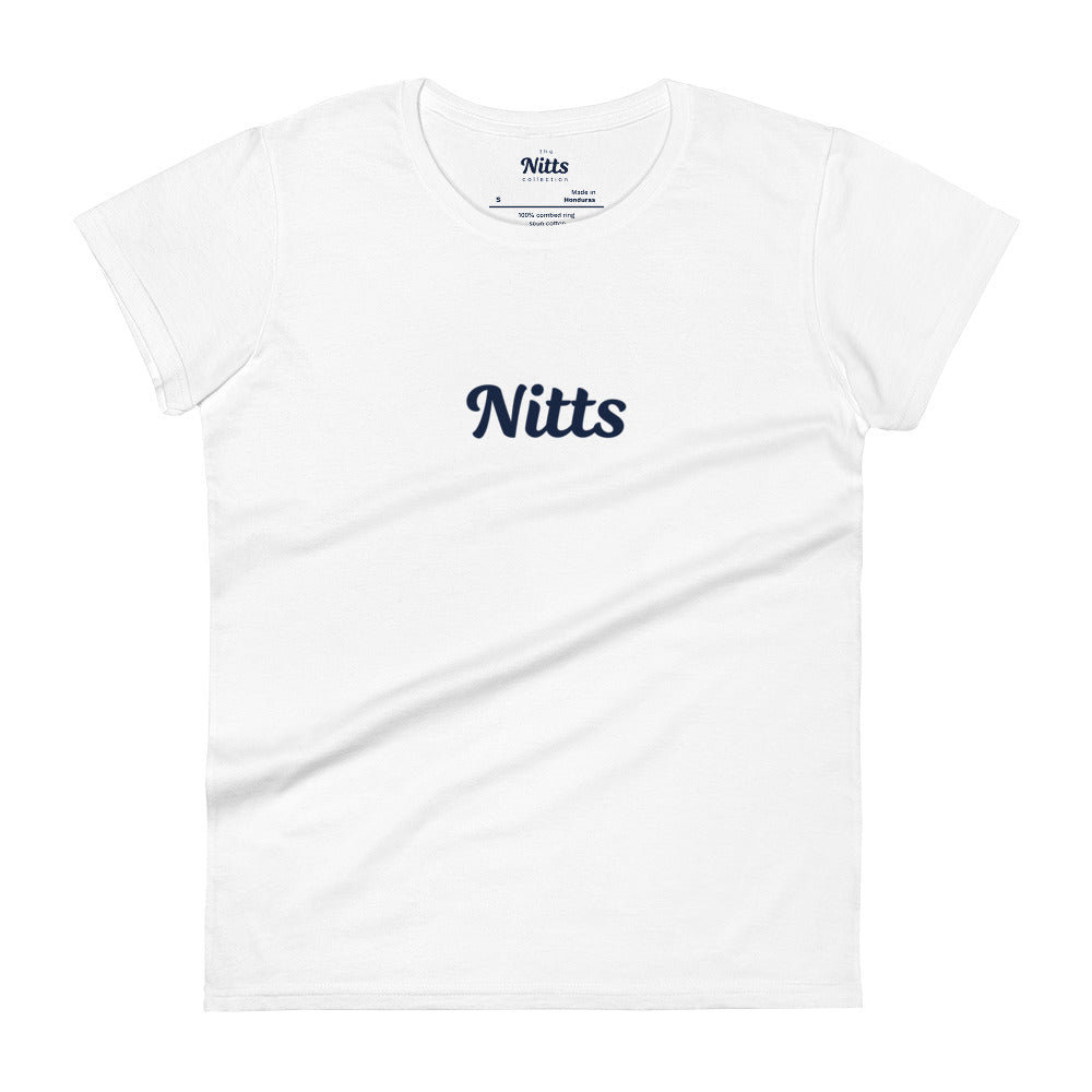Nitts Classic women's short sleeve tee - white