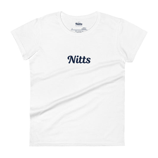 Nitts Classic women's short sleeve tee - white